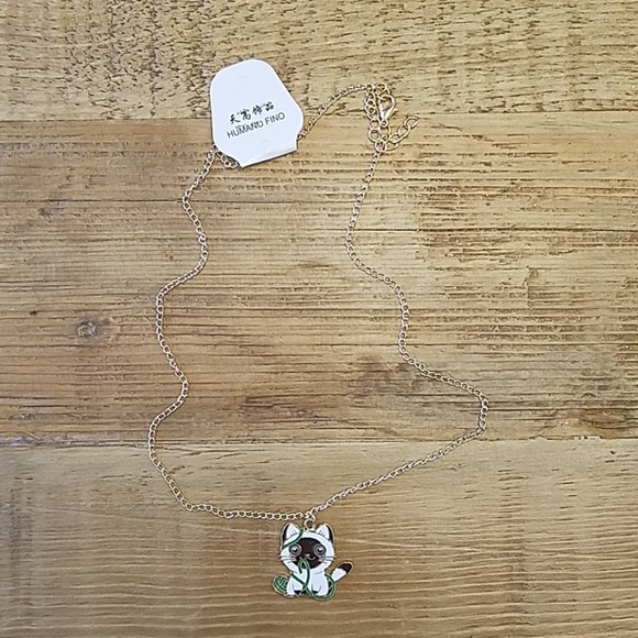 Adorable Cat and Yarn Necklaces Gold Chain - Picture 5 of 8